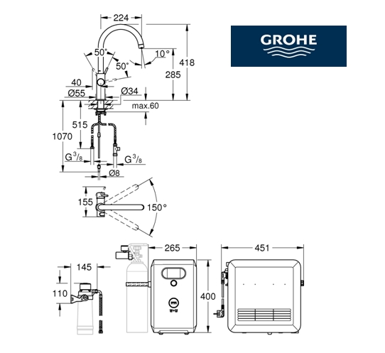 grohe blue professional